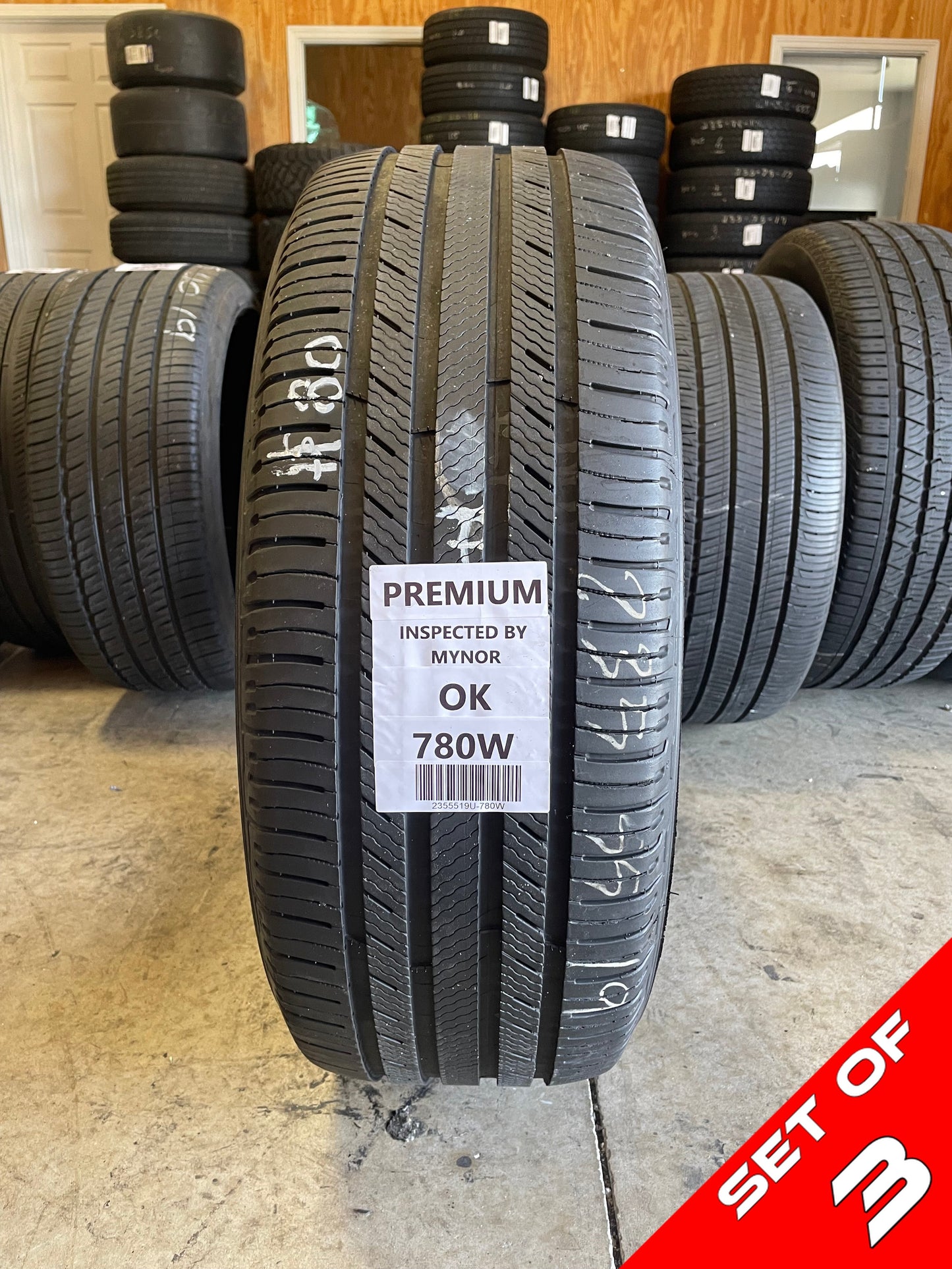 SET OF 3 235/55R19 Michelin Premier LTX 101 V XL - Used Tires