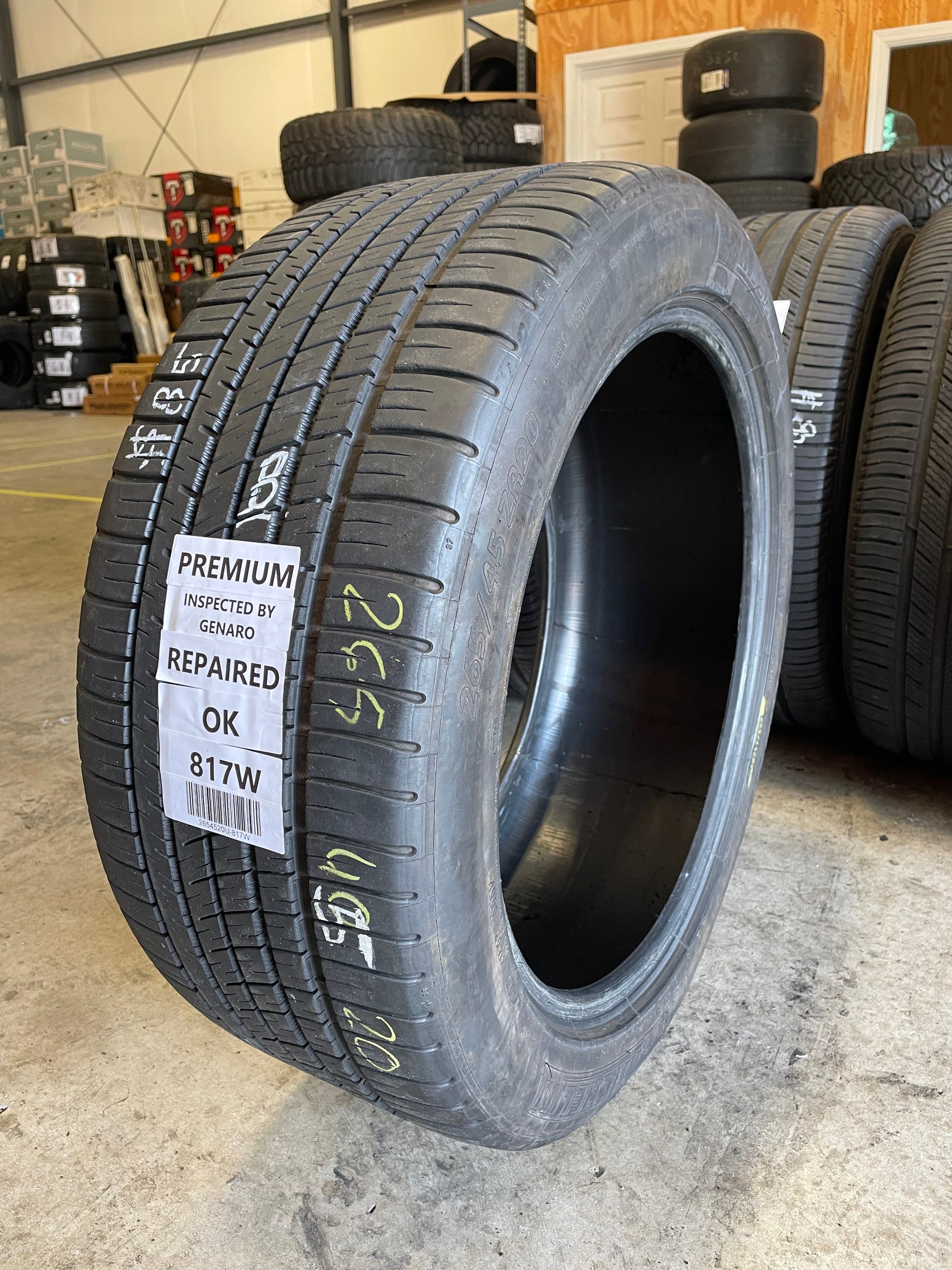 SINGLE 265/45R20 Michelin Pilot Sport A/S 3+ 108 Y XL - Premium Used Tires