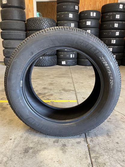 SINGLE 265/50R20 Michelin Premier LTX 107 V SL - Used Tires
